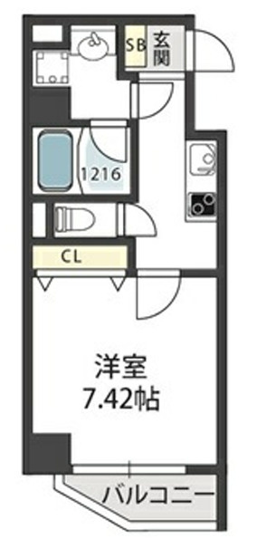 モンサンミッシェル北浜の間取り