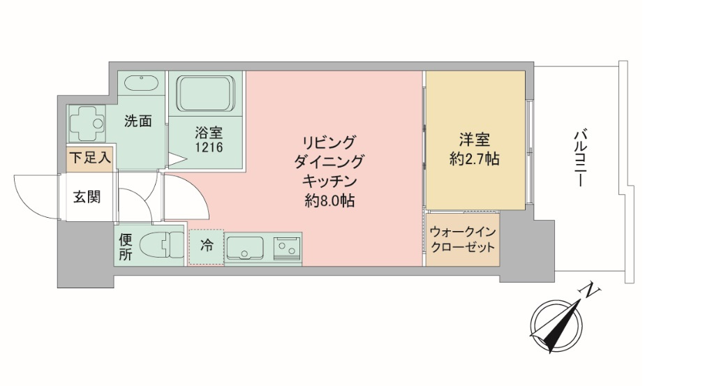 プレリスNEO神戸湊川公園ヴェルトの間取り