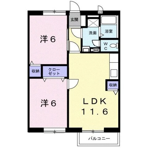 【間取り】 | ハイツシャルマンリコＡ
