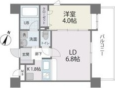 アクタス薬院Ⅲの間取り