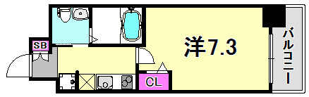 セレニテ神戸元町の間取り