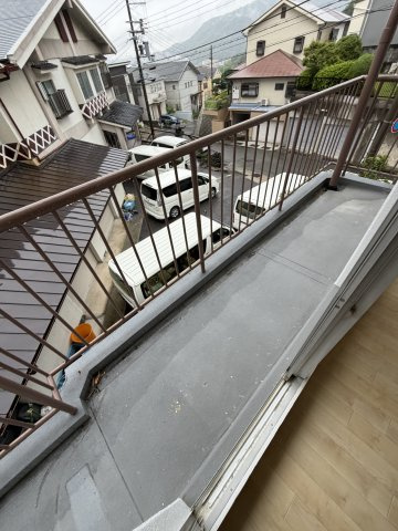 滝谷グリーンハイツのバルコニー