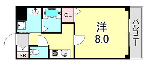 クレアドル須磨の間取り