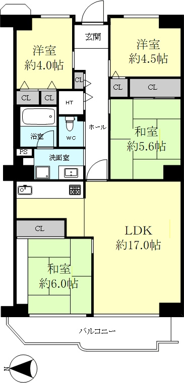 ネオコーポ明舞壱番館の間取り