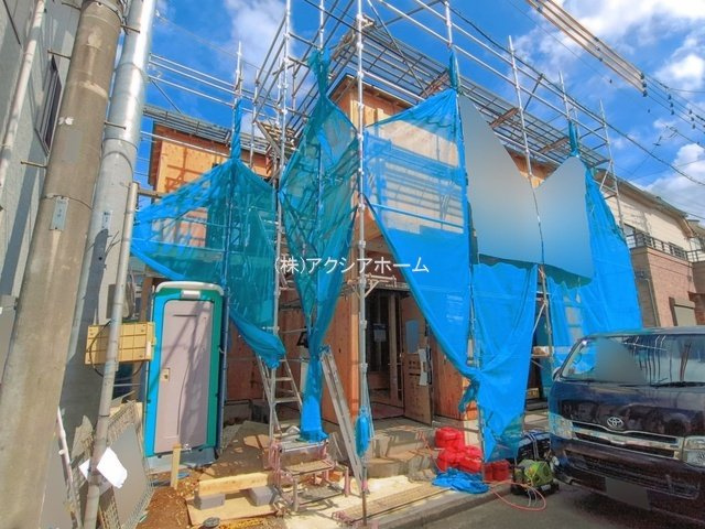 所沢市松郷・全1棟　新築一戸建　～南道路に面し日当たり良好～の外観|現地写真（2026年8月18日撮影）