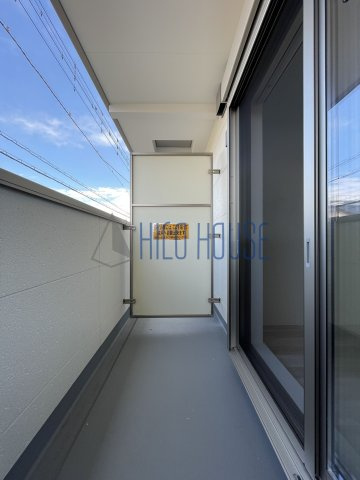 ジーメゾン川越市稲荷町のバルコニー