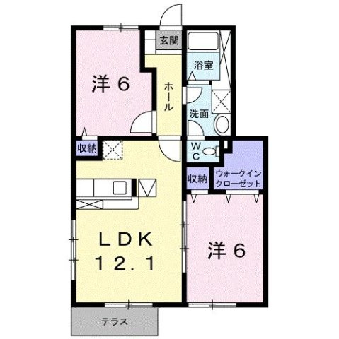 【間取り】 | プリムヴェールⅠ