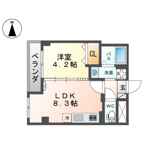 【間取り】 | アヴァンス エバー 中三国ヶ丘