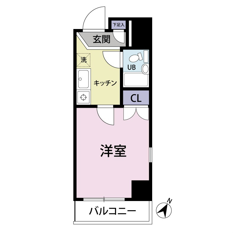 3階角住戸のお部屋です。