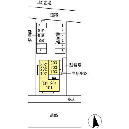 ロンターノの区画図