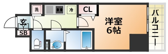 プレサンス三宮エレガンシアの間取り