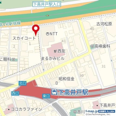 【地図】 | スカイコート下高井戸