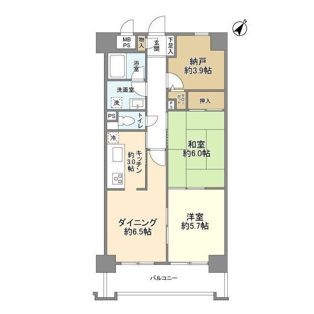 ライオンズマンション横浜鴨居の間取り