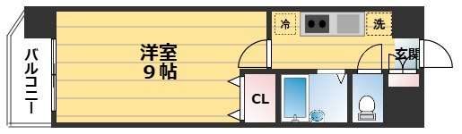 ハウスセゾン朱雀大路の間取り|間取り・反転タイプ