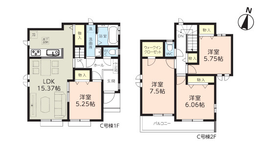 さいたま市見沼区堀崎町　新築一戸建て　ハートフルタウン　B