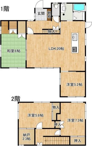 帯山７丁目一戸建の間取り