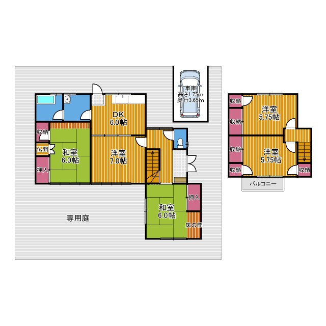 大宝戸建の間取り