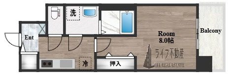 リヴェント玉造の間取り