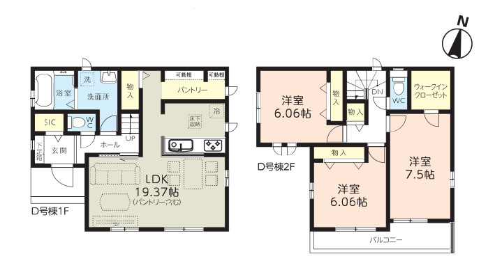 さいたま市見沼区堀崎町　新築一戸建て　ハートフルタウン　B