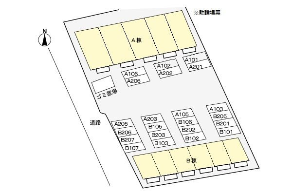 ベルルーム　Ａの駐車場