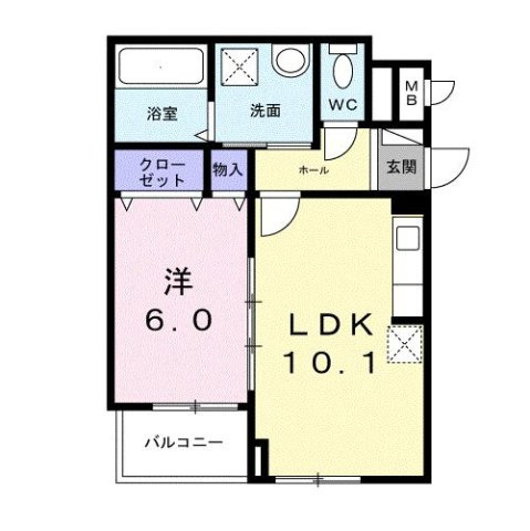アビタ諸福の間取り