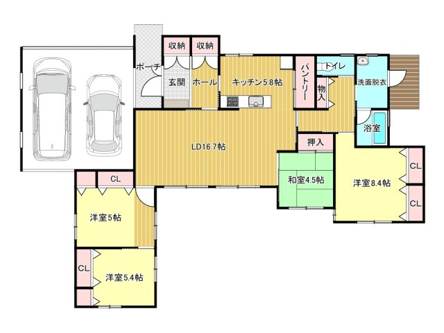 鈴鹿市野町南1丁目の間取り