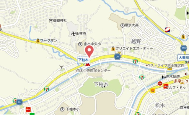 『八王子市マンション』ビッグヴァン京王堀之内　参番館【仲介手数料無料】　八王子市越野1-17-3の地図|～仲介手数料無料☆八王子ひなた不動産～ビッグヴァン京王堀之内