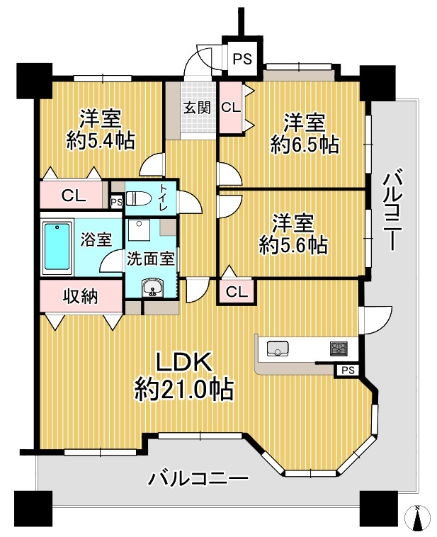 パステル音羽の間取り