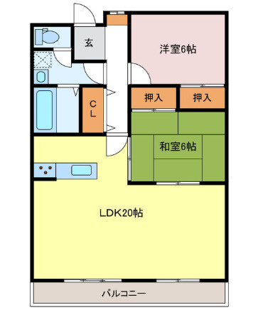 ハイツA＆Gの間取り