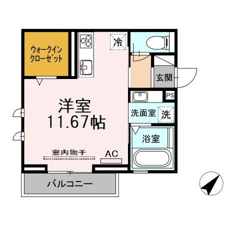 プライムヒル若松の間取り