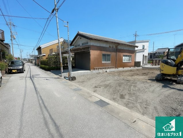 ★長浜市三ツ矢元町　第3期　新築一戸建ての前面道路含む現地写真|周辺は落ち着いた街並みの住宅地！子育てがしやすい住環境です！まだ未完成ですが、現地でしかわからない事もございます。是非一度ご覧ください。