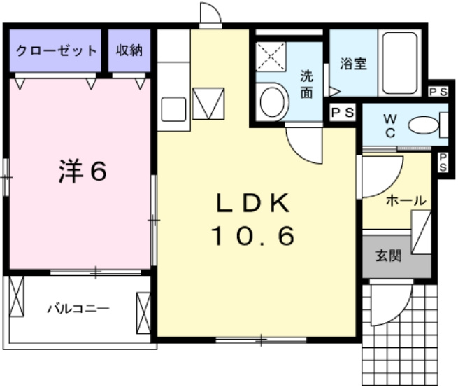 サニースクエア2の間取り