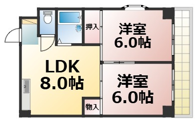 【間取り】 | アーデル北巽　仲介手数料無料