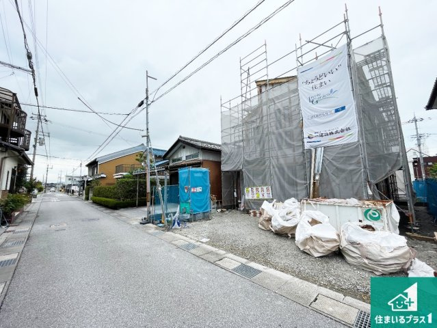 長浜市三ツ矢元町　第3期　新築一戸建ての前面道路含む現地写真|現在の進捗状況です！順調に作業進行中、完成が待ち遠しいです！詳細の間取り等、お気軽にお問い合わせください！