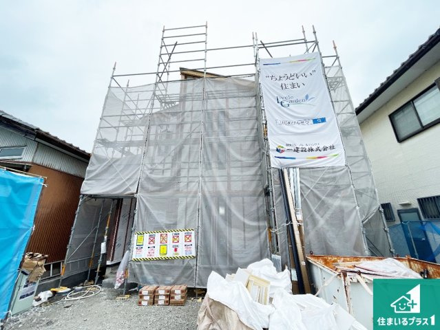 長浜市三ツ矢元町　第3期　新築一戸建ての外観|現在の進捗状況です！順調に作業進行中、完成が待ち遠しいです！詳細の間取り等、お気軽にお問い合わせください！