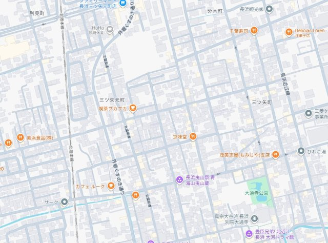 長浜市三ツ矢元町　第3期　新築一戸建ての地図