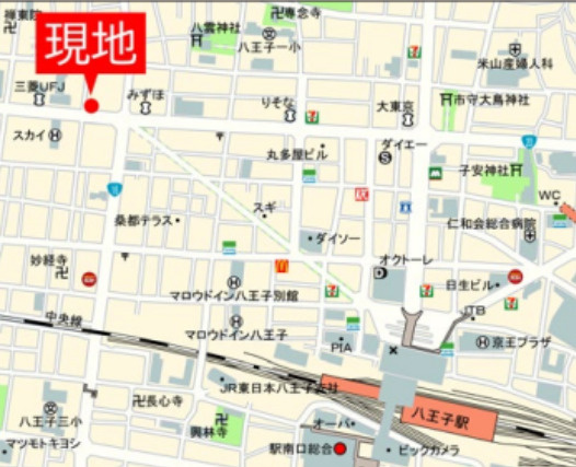 祝成約　プレシス八王子レグリオ　八王子市　中古マンションの地図|～仲介手数料無料☆八王子ひなた不動産～プレシス八王子レグリオ