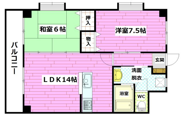 ティーア伴安の間取り