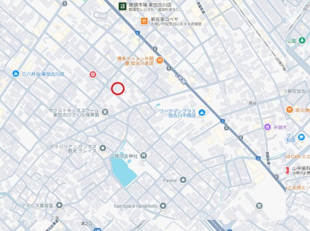ダイヤパレス東加古川　　　JR「東加古川駅」徒歩10分の地図