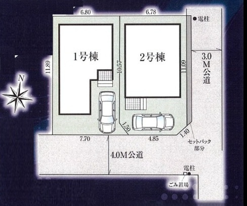 グラファーレ市川市宮久保１丁目２３期の区画図