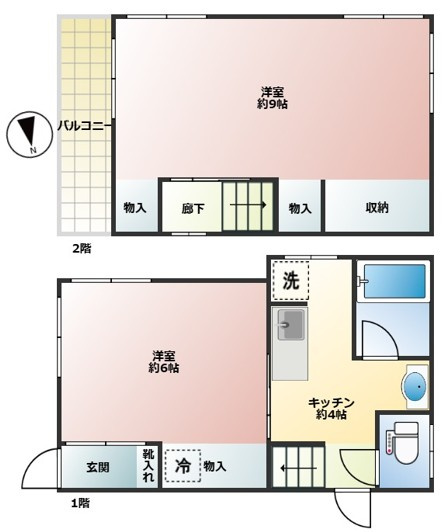 【間取り】 | 本一色1丁目戸建