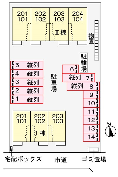 テルミアース　Ⅱの区画図