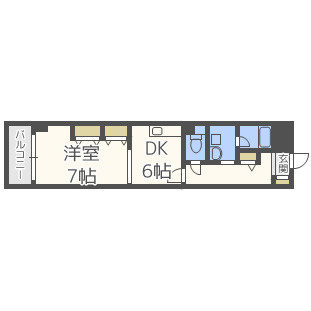 天満リバーサイドプラザの間取り|天満リバーサイドプラザ　開放感のある間取り