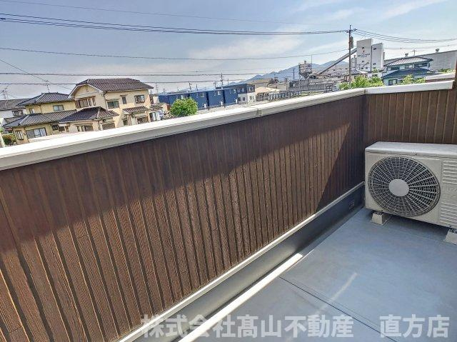 北九州市八幡西区木屋瀬４丁目のアパートのバルコニー