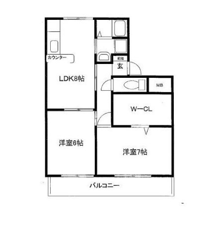 パークサイドツクダの間取り