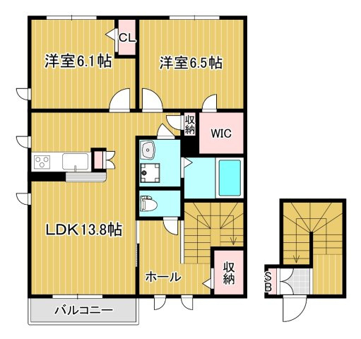 【間取り】 | Sha Maison Bonheur(シャーメゾンボヌール)