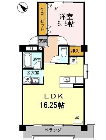 野本ハイツ駅西の間取り
