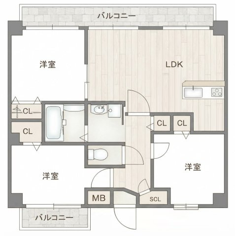 Zio Ⅷ 清水丘の間取り