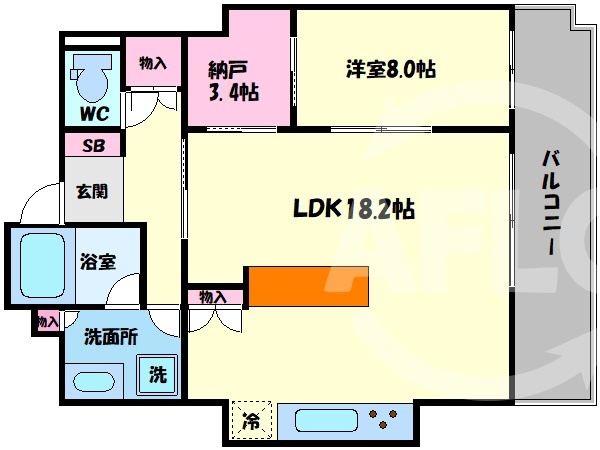 N4.TOWERの間取り|Ｎ4.ＴＯＷＥＲ　開放感のある間取り