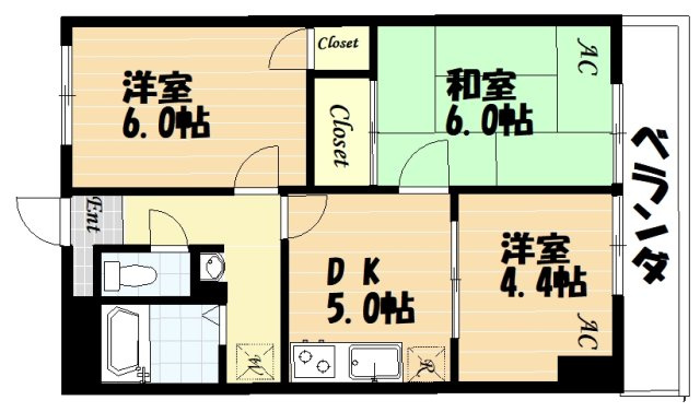 リブステージ横浜の間取り